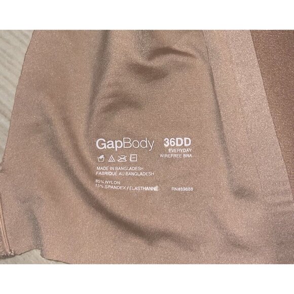 Gap Body Everyday Wire Free Bra Lightly Lined Womens 36DD Beige New Nwt - Picture 6 of 6